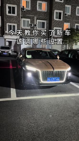 今天教你买了新车,该怎么调设置#红旗h5 #红旗 #厉害了我的车 #汽车冷知识