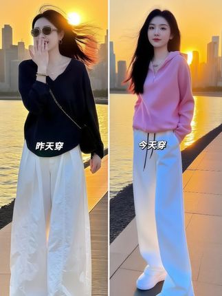 #秋日韩系穿搭 #休闲减龄套装 #显瘦显高显气质 #谁穿谁好看系列