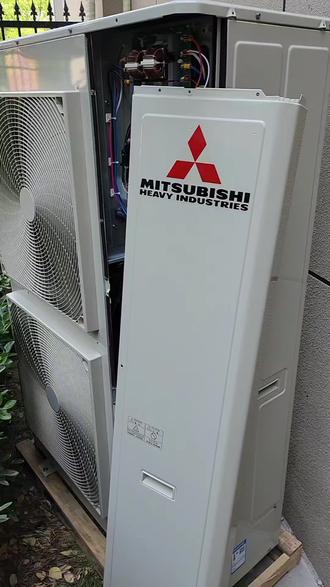 #三菱重工 三菱重工空调双风扇拆机视频