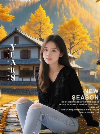 #内娱琥珀系中女的力量感 黑色衬衫秋装女2025年新款爆款小衫独特时尚超好看荷叶边v领上衣#韩系穿搭 #春秋新款 #慵懒风穿搭 #高级感穿搭