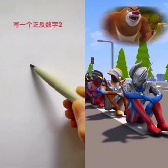 奥特曼打怪兽! #玩游戏我是认真的 #日常瞎画 #奥特曼 #奥特曼儿童动画片 #奥特曼打怪兽