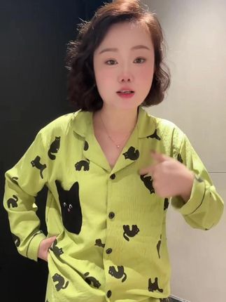 天气越来越冷了,长袖长裤的睡衣该安排了#睡衣