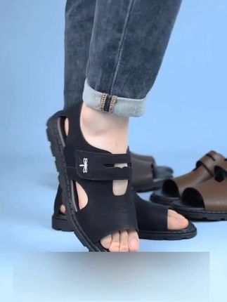 蜻蜓牌正品男鞋凉鞋真皮夏季2025休闲软底防滑沙滩鞋潮流罗马凉鞋#好穿不累脚 #舒适透气又凉快 #软底软面穿上超舒服 #防滑耐磨