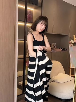 孕妇套装2025新款宽松条纹两件套时尚孕妇裙子外套两件套早秋外穿#孕妇装 #条纹控 #时尚孕妇装 #怀孕穿什么 #孕期
