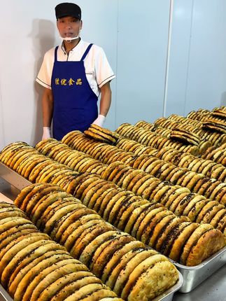 安徽含山大月饼 手工制作