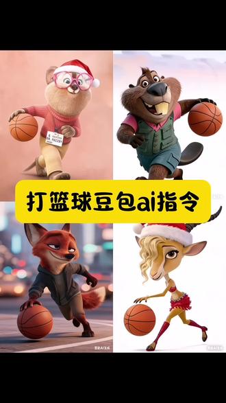 打篮球豆包ai指令#豆包ai #豆包P图已经nextlevel了 打篮球 小时候打篮球 疯狂动物城 #疯狂动物城2 灌篮 小时候 ai教程 豆包ai教程#打篮球