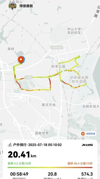 第一次早上骑车欢乐田园
