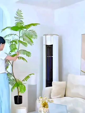 仿真绿植假植物轻奢客厅装饰树室内大型盆栽蓝花楹落地摆件仿真花 #室内绿植 #绿植花卉 #家居软装搭配 #绿植盆栽花卉 #绿植