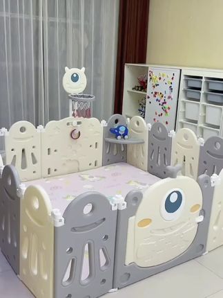 儿童游戏折叠家用爬行垫防护栏游戏婴儿围栏地围客厅#自己玩的不亦乐乎 #母婴好物 #带娃好物 #爱了爱了