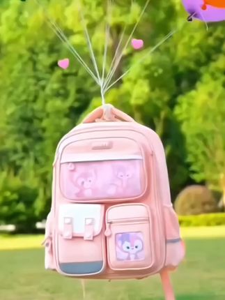 新款美乐带小学生书包一三到六年级轻便减负护脊儿童女孜背包#新款书包 #学生书包 #双肩背自#开学必备