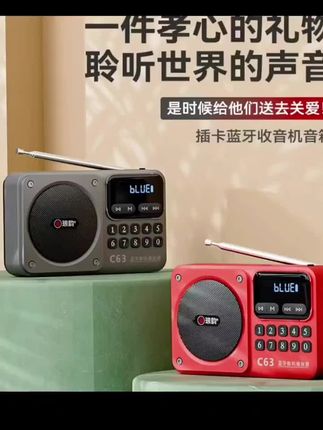便携式收音机蓝牙音响U盘TF内存卡FM广播数字选曲内置充电电池 #好物分享 #好物推荐 #好物 #居家好物