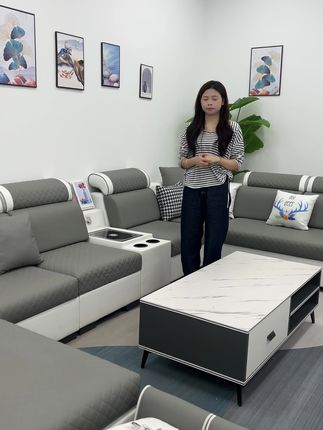 #沙发 #源头工厂 #客厅家具 #皮沙发 #左右沙发 @DOU+小助手