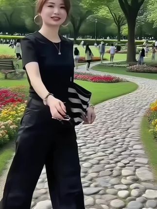 这款休闲两件套,面料柔软舒适,时尚显瘦又~#小个子穿搭#减龄显瘦穿搭#两件套女装#牛仔穿搭#春秋穿搭