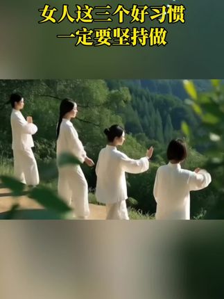 女人这三个好习惯,一定要坚持做#每日分享 #爱生活 #爱自己ΨFh8N