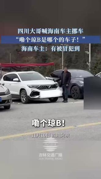 四川大哥喊海南车主挪车,海南车主:有被冒犯到(编辑:徐鑫雨 初审:刘念 复审:王阿木 终审:郝峰)