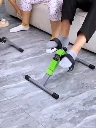 爱戈尔家用可折叠脚踏车室内成人腿部训练小型踏步机老人健身器材#老人健身器材