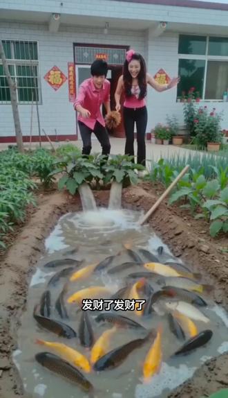 #AI菜园刨地遇鱼涌#随变ai随便玩