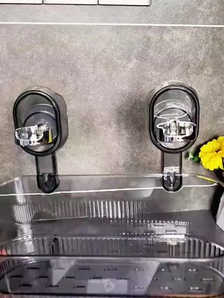 卫生间吸盘置物架#免打孔 #收纳整理 #美观实用 #家庭必备 #家居收纳