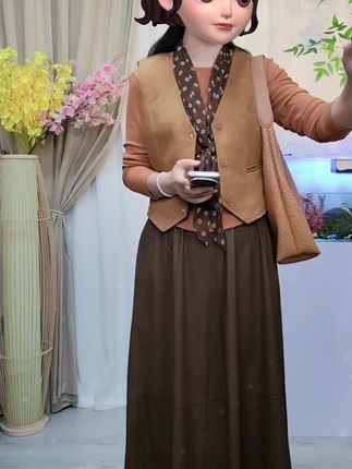 美拉德风女款麂皮绒马甲,春秋叠穿时尚百搭! #美拉德背心 #麂皮绒单品 #春秋季马甲 #美拉德马甲 #时尚百搭背心