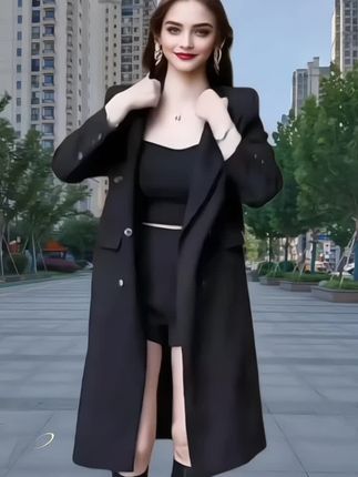 #时尚女装穿搭 #中长款风衣外套 #洋气减龄 #最美穿搭 #休闲百搭风衣