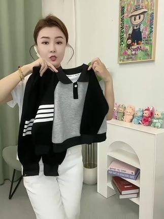 608男童学院风POLO套装新款休闲时尚春秋季儿童运动长袖两件套#儿童时尚套装 #儿童运动套装 #儿童休闲套装