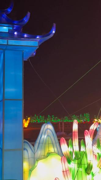 2026 汾阳贾家庄第九届春节灯会#汾阳贾家庄#贾家庄灯会#山西灯展#贾家庄生态园#灯会