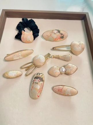 #发饰发夹 #手工制作 #手工diy #宋锦 #宋锦发夹
