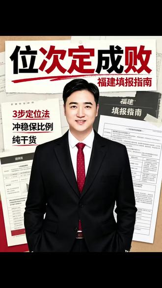 分数每年变,位次才准,福建考生怎么用它 分数每年波动,位次才是录取的硬通货。三步位次法+冲15稳25保10的比例,吴博士教育帮你把50个志愿排明白。收藏这条,出分直接用。#吴博士教育 #位次法 #冲稳保 #福建高考 #高考志愿规划