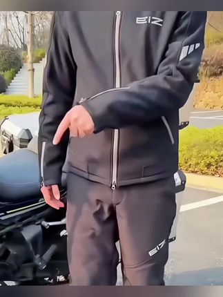 摩托车速脱骑行裤,防风机车保暖防摔赛车快拆冬季四季摩旅男女 #骑行裤