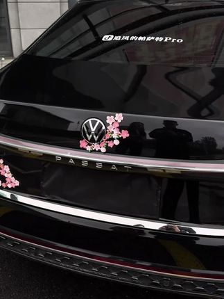 谁能拒绝女朋友送的桃花车贴呢!快艾特你的搭子安排上#车尾车贴 #车贴拉花 #汽车拉花贴纸#汽车好物推荐 #创意车贴