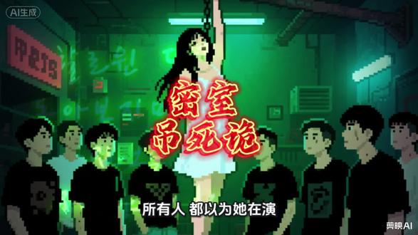 密室吊死诡 你们玩过密室吗?你怎么能确定你遇见的每一个NPC 都是人#真实事件 #灵异 #怪谈 #密室逃脱