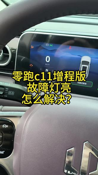 故障灯亮该怎么自行消除?#零跑 #新能源汽车#我的零跑生活 #零跑c11