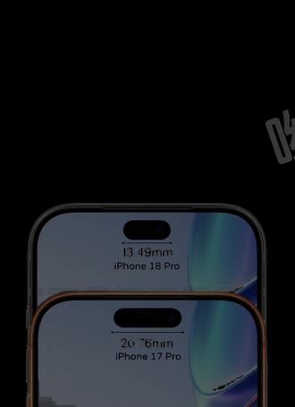 iPhone 18 Pro缩小版灵动岛,来自X爆料 iPhone 18 Pro这次或将迎来史诗级大升级,最亮眼的就是灵动岛大瘦身!灵动岛直接缩小35%,宽度从上代20.76mm缩减到仅13.49mm,肉眼看着精致太多了。
直接用上屏下Face ID方案,3D结构光组件全部隐藏在屏幕底下,整机就只剩前置一颗小孔,这可是近四年iPhone正面最大的一次颜值飞跃!虽说还没做到真正全屏,但观感已经甩开上代一大截。
而且Pro版直接拉满配置,顶配屏幕基材、全新A20旗舰芯片,还安排上主摄可变光圈技术。跟标准版到处缩水阉割完全不一样,18 Pro是实打实的满血满配,诚意直接拉满!#iPhone18 #iphone18promax #灵动岛 #最新爆料
