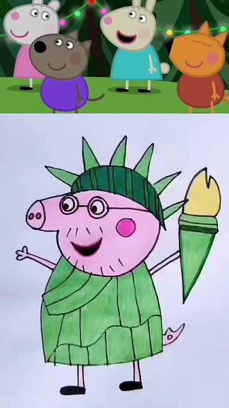 #小猪佩奇简笔画#小猪佩奇#小猪佩奇手绘#小猪佩奇的画法视频 #简笔画#儿童动画