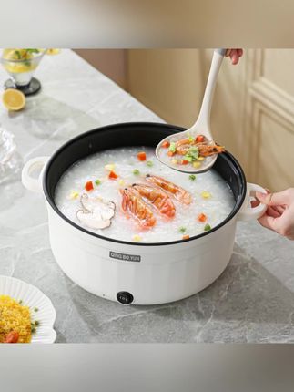 木森推荐#电煮锅 28口径加蒸笼4.5L大容量蒸煮炒煎一体锅家用不沾内胆电火锅电煮锅#电煮锅多功能 #电煮锅多功能蒸煮一体 #家用电煮锅 #木森大舞台