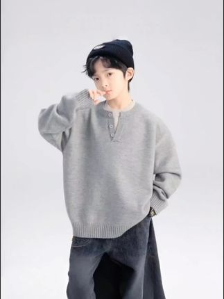 #春秋穿搭 #男童假两件毛衣#阳光帅气 #潮流时尚