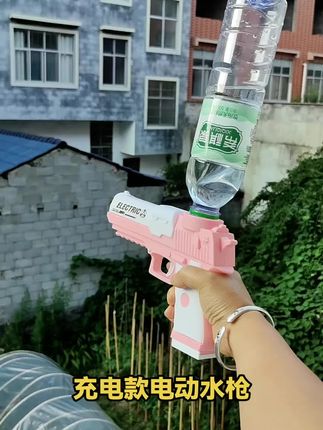 夏季冰爆#电动水枪 连发大容量全自动脉冲手枪沙鹰#儿童玩具#水枪 #水枪大战