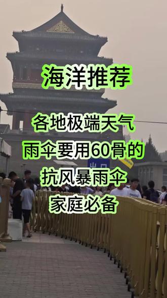 #雨伞 各地极端天气,雨伞一定要用60骨的,扛造