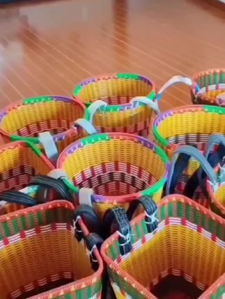 【背篓背篼】贵州民族风背篼背篓加厚手工编织藤编手编背篓买菜家用