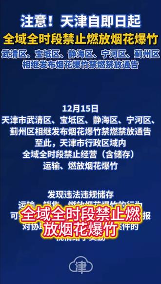 都别放烟花爆竹🧨了
#烟花爆竹 #禁止燃放烟花爆竹人人有责 #天津