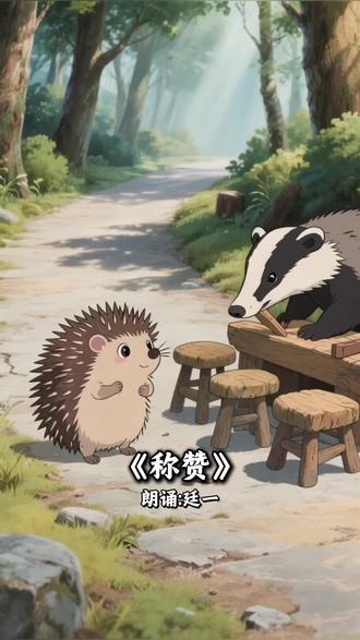 小刺猬夸认真,小獾赞苹果!《称赞》的双向鼓励,才是成长里最暖的光✨ #二年级上册语文 #童声治愈 #课文朗诵