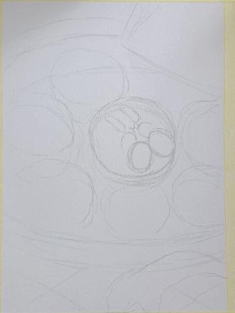 星之卡比可爱的就像小蛋糕 #绘画过程 #绘画教程 #星之卡比 #左手画画的如月温凉 #马克笔手绘