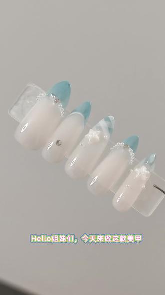 蓝色大海的传说
#美甲教程 #美甲 #美甲款式