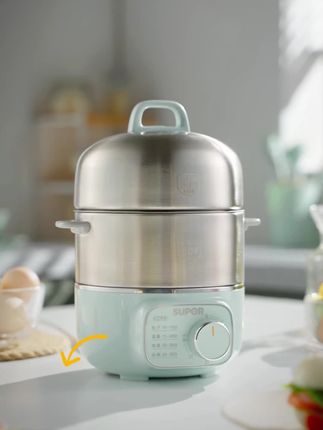 不锈钢双层蒸蛋器用起来就是放心! #蒸蛋器 #煮蛋器 #苏泊尔 #早餐吃什么#电蒸锅