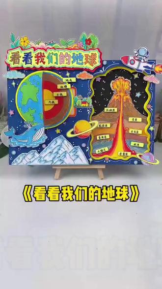 手抄报材料包 239材料包阅读推荐看看我们的地球立体手抄报好书推荐阅读小报#学习用品 #手工创意 #学生手工 #阅读推荐 #手工制作