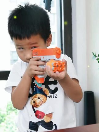 凯蒂卡乐打靶射击玩具儿童电子计分软弹枪小男孩手枪室内运动训练