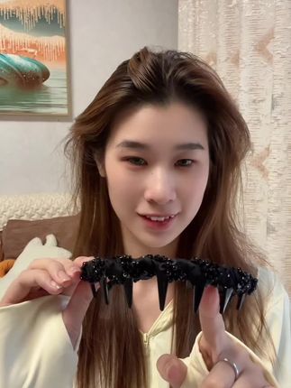 #发箍这样戴好美