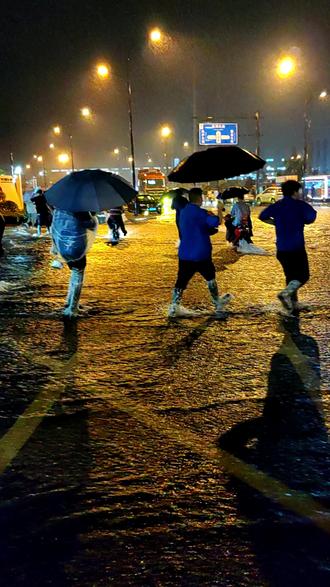 #暴雨夜 #雨夜街头 #有人等雨停有人怪雨急 合肥今天下雨了,特别大的那种,就像天漏了