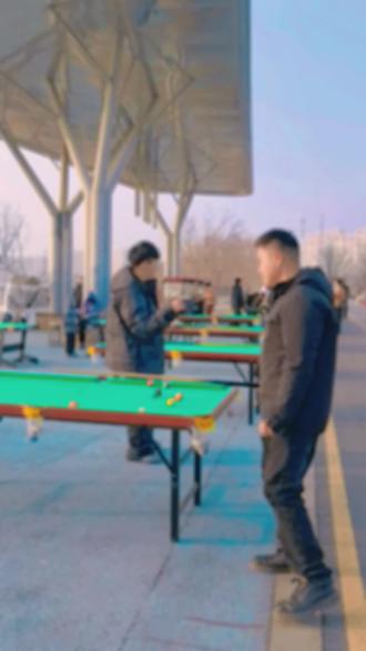 教小孩打台球#亲子互动 寒假就是玩儿