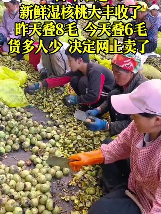 去青皮鲜核桃上市了,一年就这么几天,好吃又营养#去青皮新鲜湿核桃 #湿鲜核桃#营养又好吃 #农产品